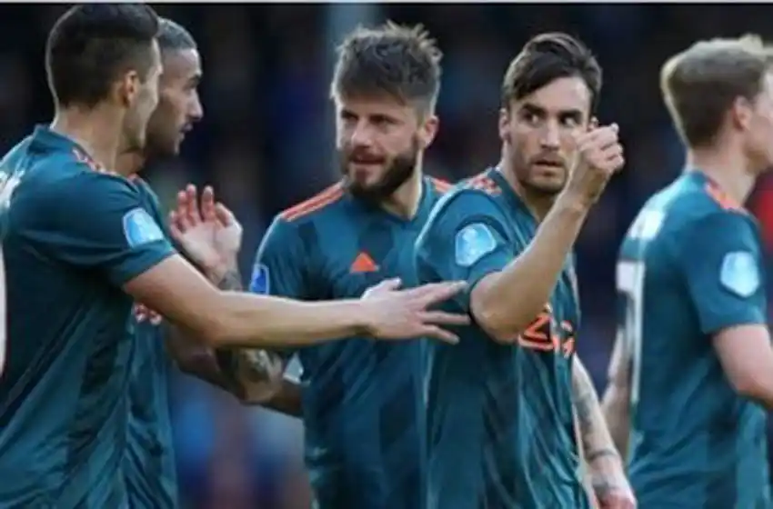 Con un gol de Tagliafico, Ajax goleó y gritó campeón