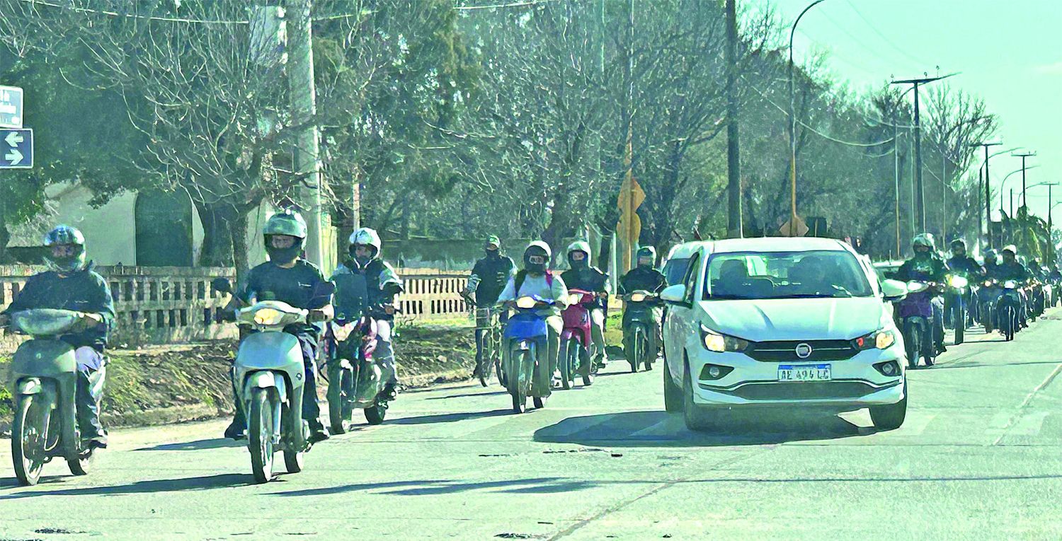 La salida de los trabajadores del Parque Industrial