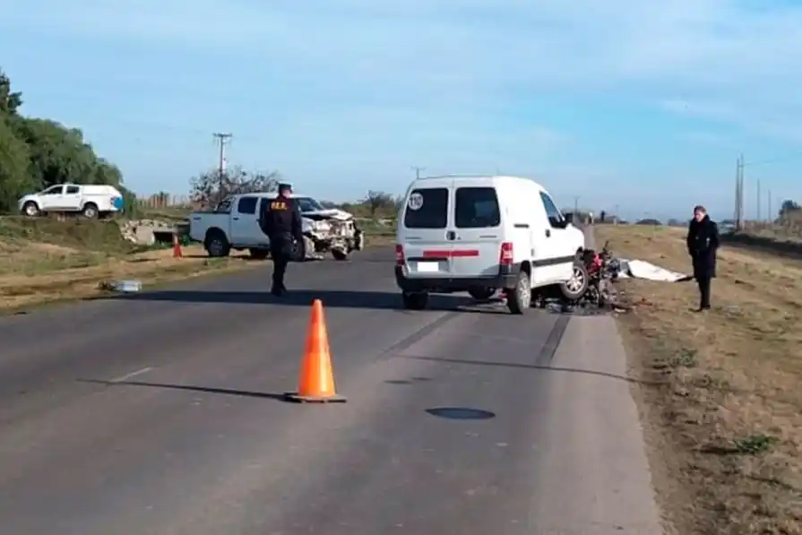 Motociclista fallecido en una ruta entrerriana: confirmaron la identidad y detuvieron a conductora