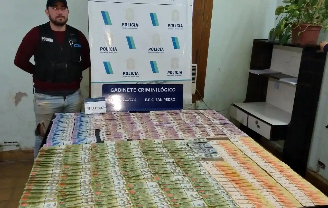 Secuestran una importante suma de dinero que podría ser el robado a una familia de Santa Lucía