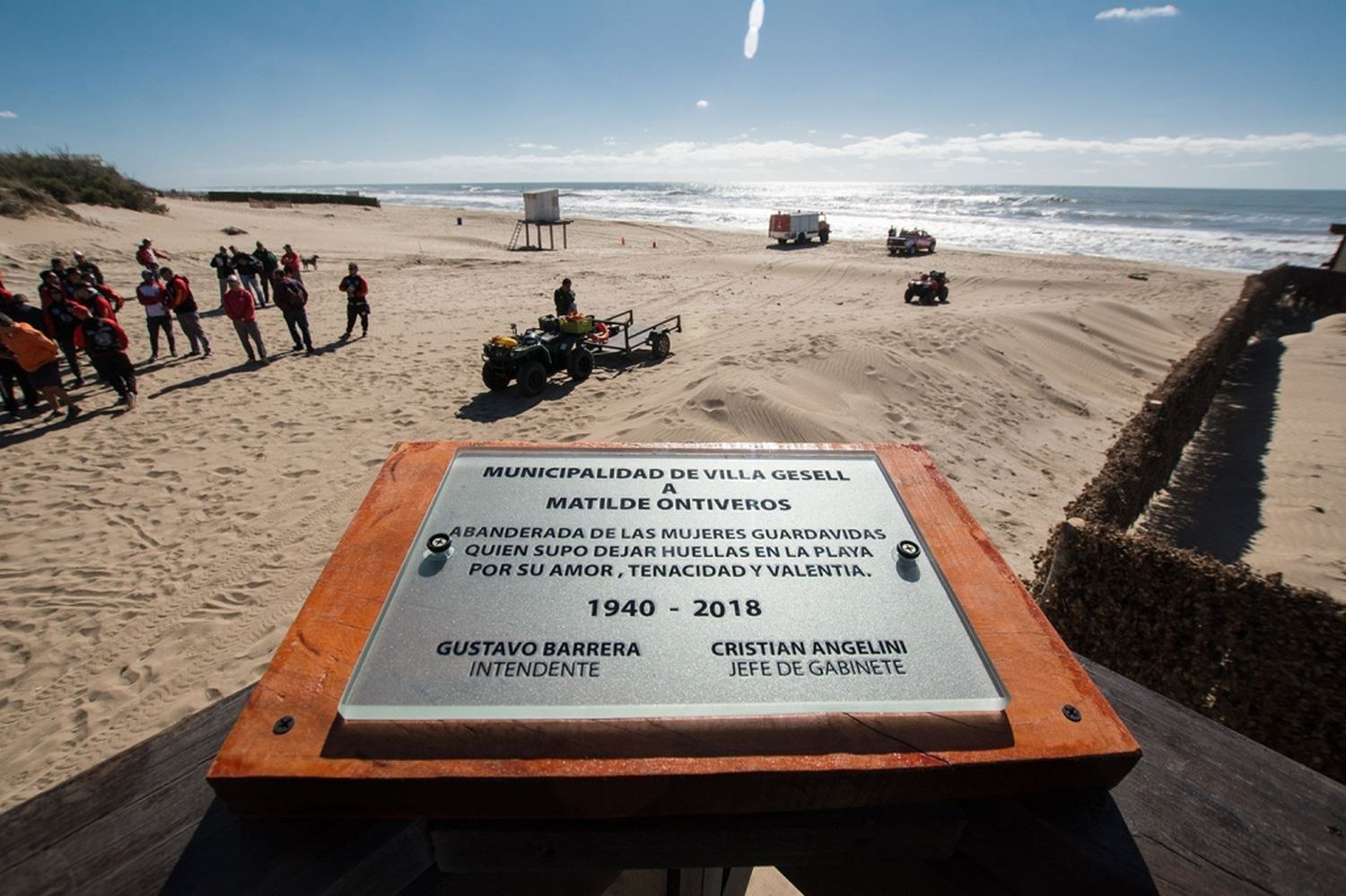 La rambla de Gesell llevará el nombre de Matilde Ontiveros, la primera mujer guardavidas del país