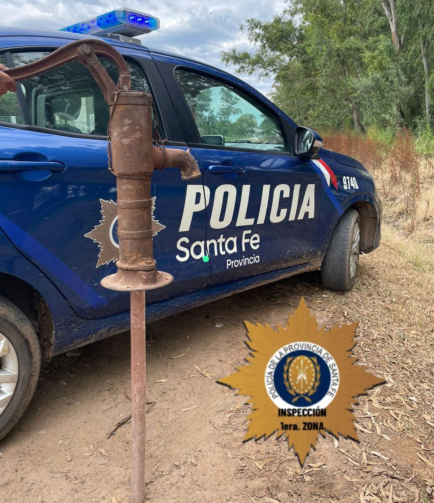 Recuperaron una bomba de agua robada