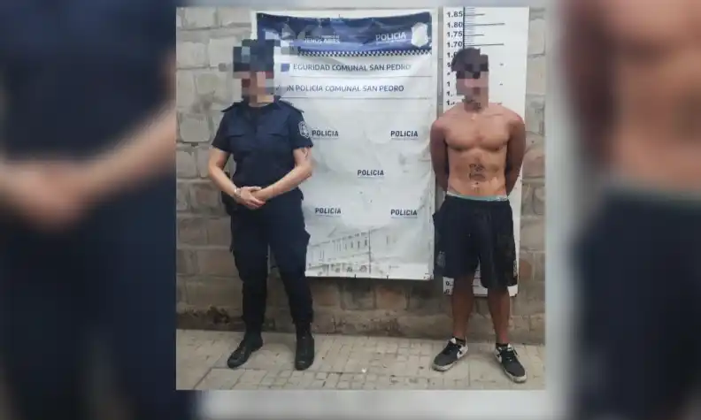 El joven fue detenido tras resistirse a la policía e ingresar a un domicilio.
