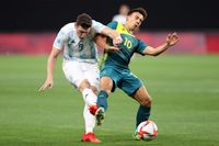 En fútbol, decepcionante
estreno para Argentina
