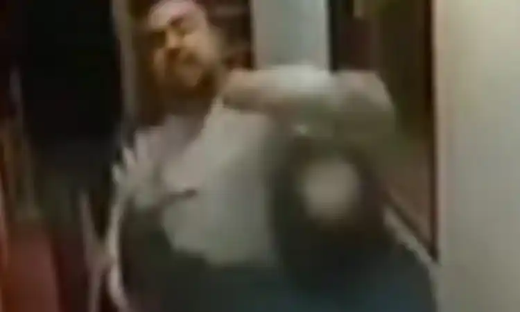 El video de las piñas entre Roberto Navarro y Baby Etchecopar