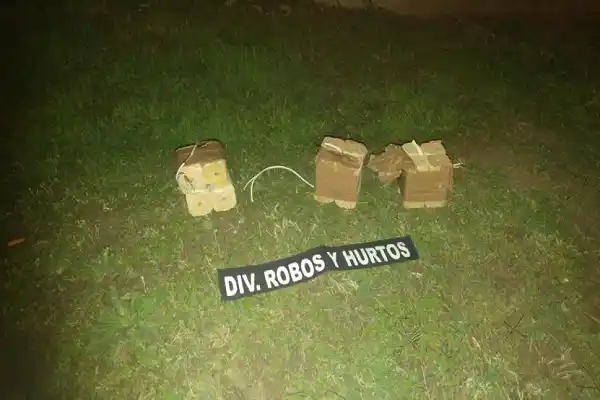 Hubo un inusual secuestro de 12 panes de TNT en Entre Ríos 