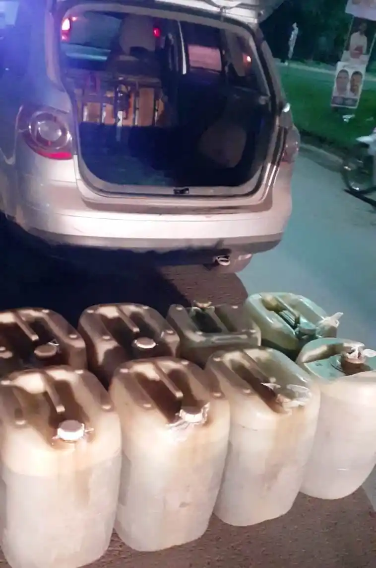 Secuestraron 400 litros de nafta de un vehículo circulando en Formosa