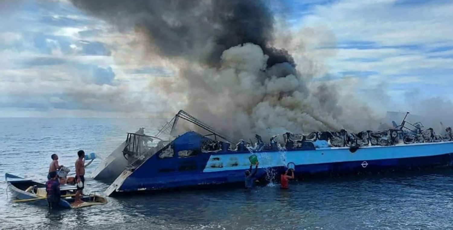 Filipinas: al menos siete muertos y 22 heridos tras incendiarse un ferry