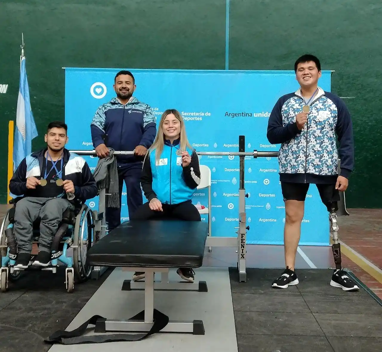 Marplatenses destacados en el regreso del parapowerlifting