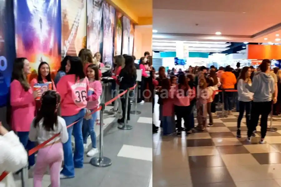 Marea rosa y furor en Rafaela para ver el estreno de Barbie