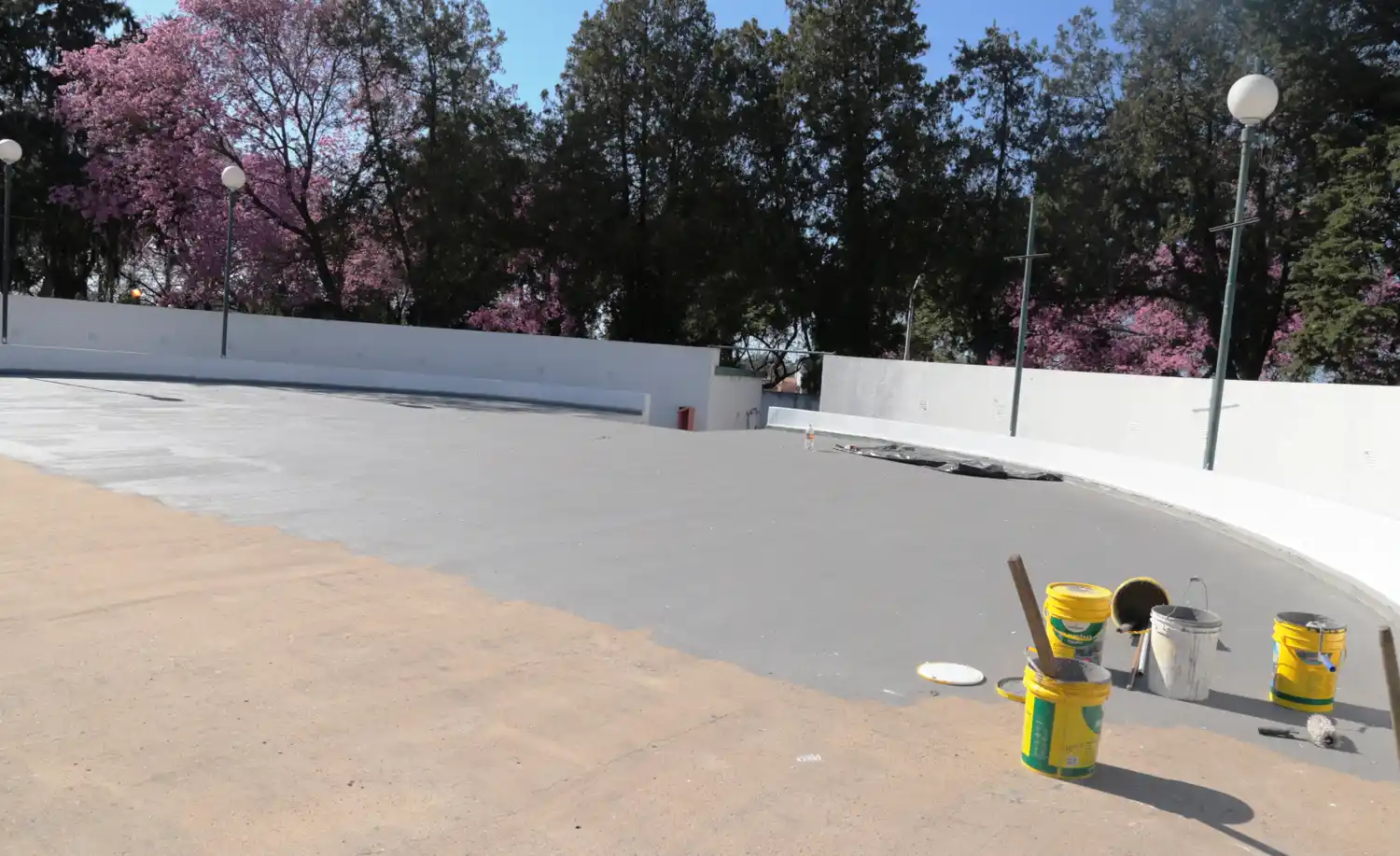 Se trabaja en la recuperación del Anfiteatro del Parque del Sur