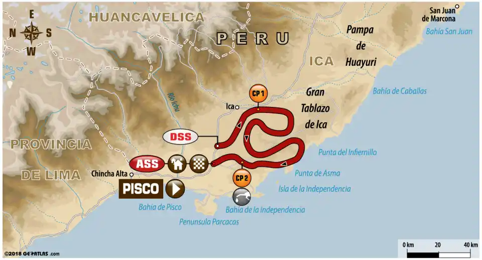 Gándara ya completó la primera etapa del Dakar