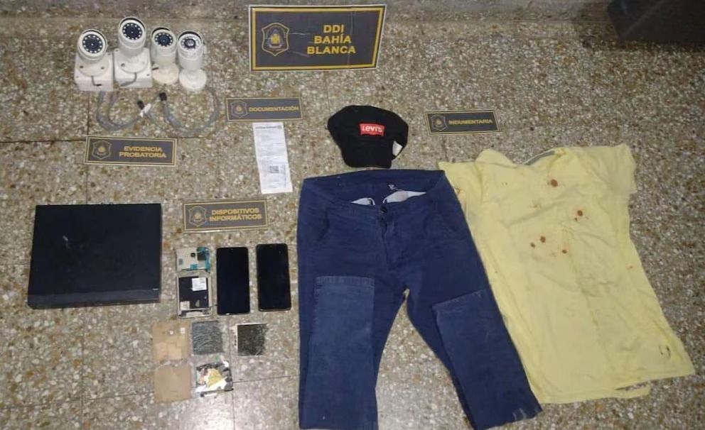 La policía secuestró estos elementos en el allanamiento