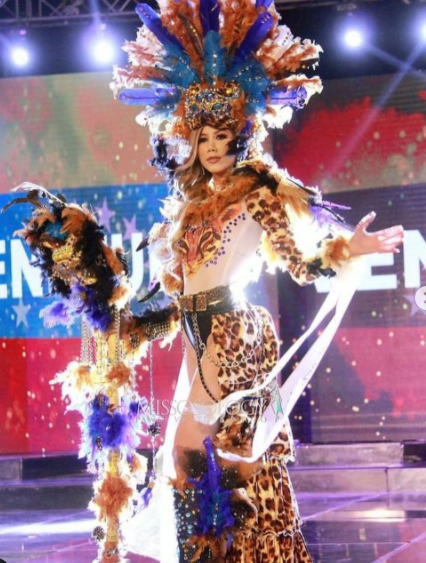 El traje típico de la venezolana en el Miss Eco International. Foto: Instagram