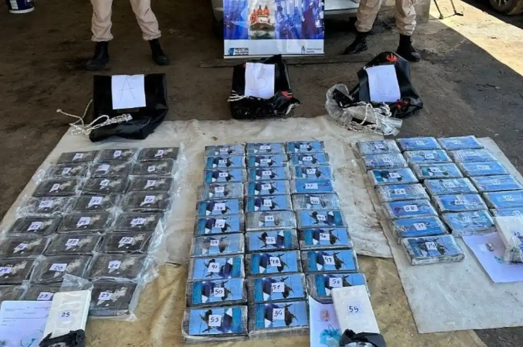 Cargamento hallado en el río Paraná