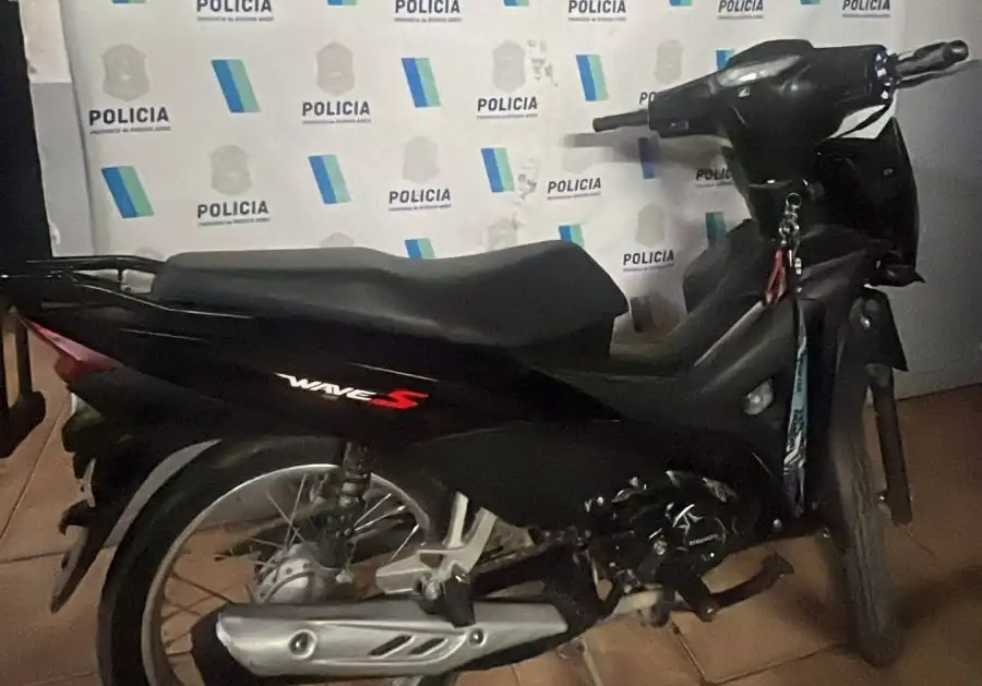 La motocicleta había sido robada en 2024.