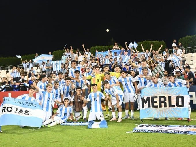 Los pibes de Argentina .Foto:Prensa AFA