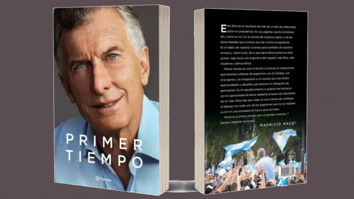 Macri presenta esta tarde su libro “Primer tiempo”