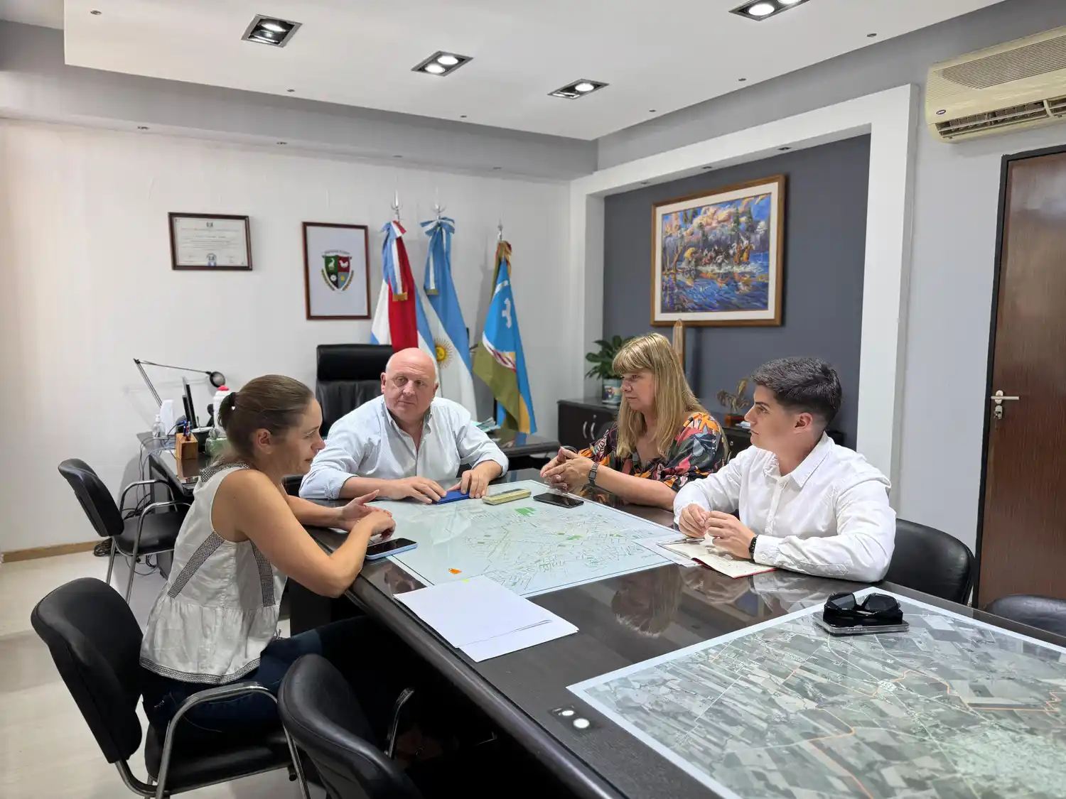 Reunion Mariela Galinger, Matías Podestá, Marcelo Cerutti, Evangelina Schmidth octubre 2024