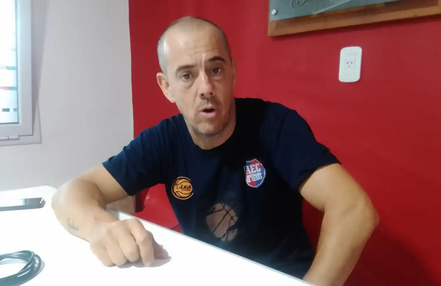 El entrenador de El Ceibo, Eduardo Blengini