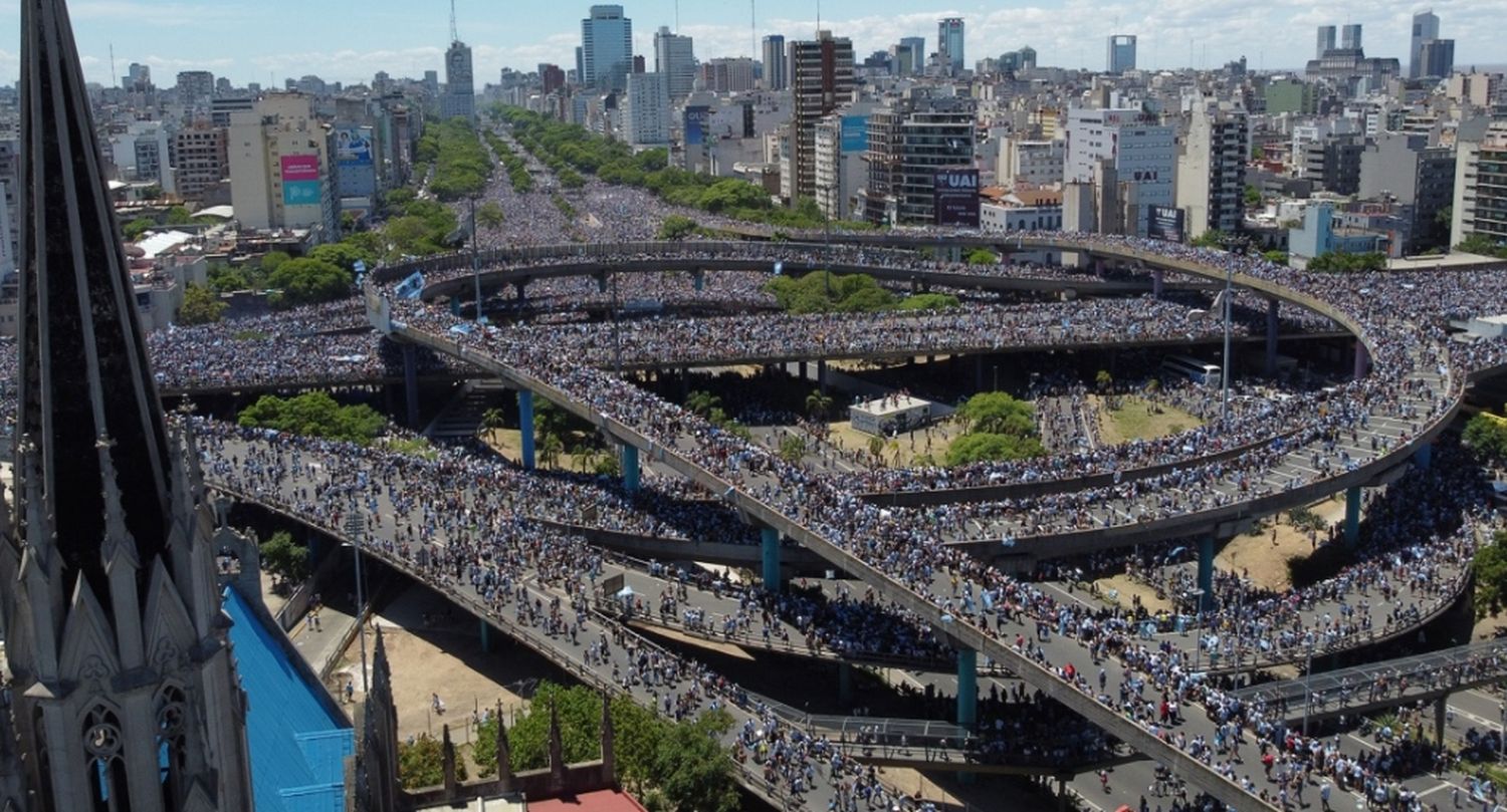 Cinco millones de personas en los festejos por la Copa del Mundo