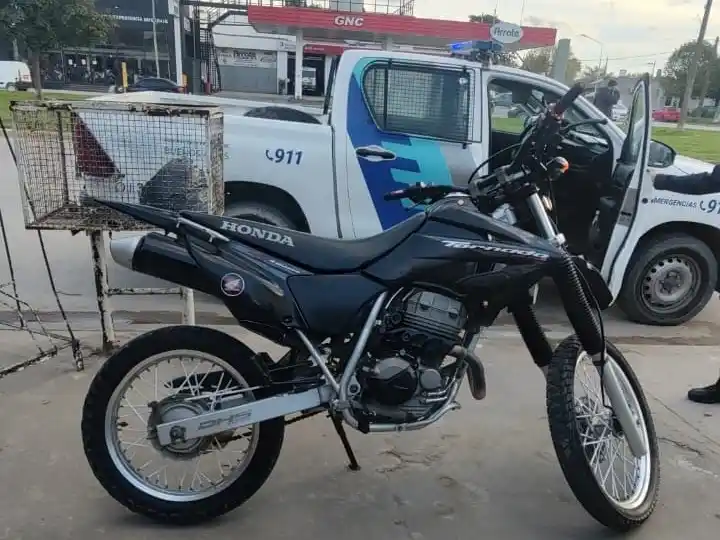 La moto recuperada