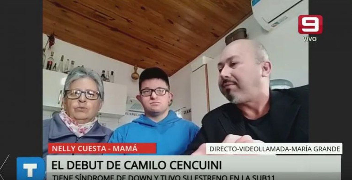 Un joven entrerriano con síndrome de down debutó en la Sub 11 de Atlético María Grande