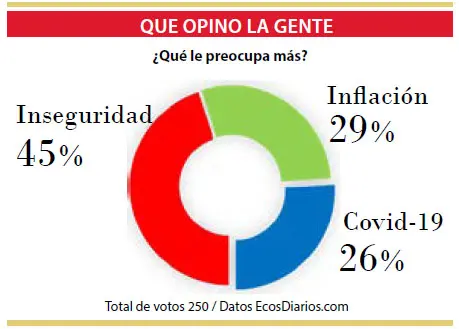 La inseguridad al frente de las preocupaciones de la gente