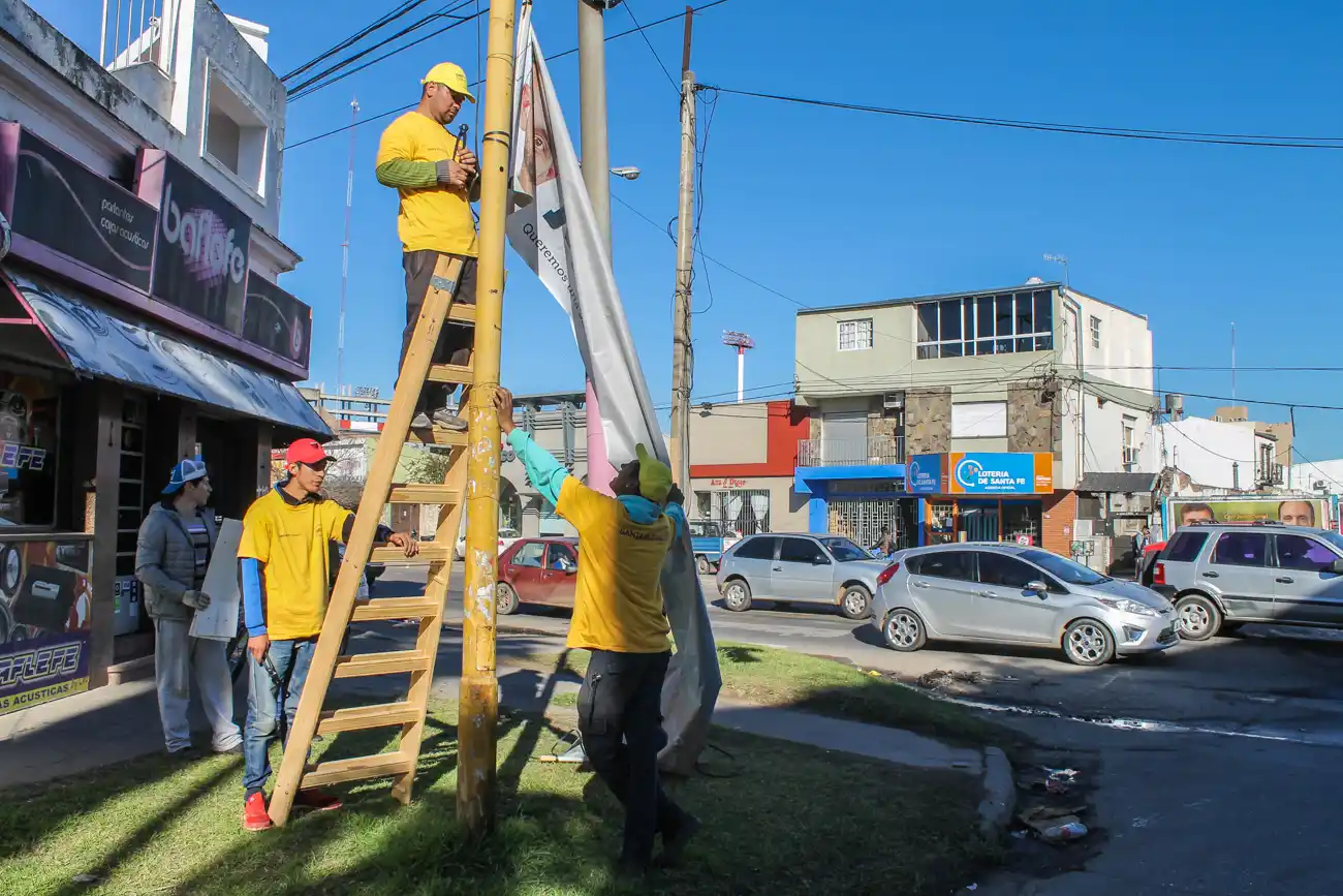 El Municipio notifica a los partidos y realiza la remoción de propaganda