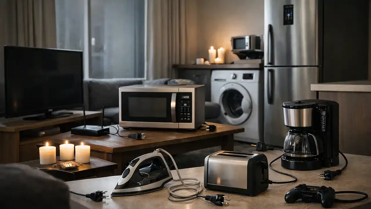 Hay que tener cuidado con los electrodomésticos cuando se corta la luz.