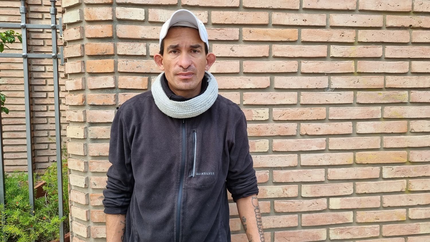 Norberto Díaz pide ayuda para volver a su casa en Rafaela.