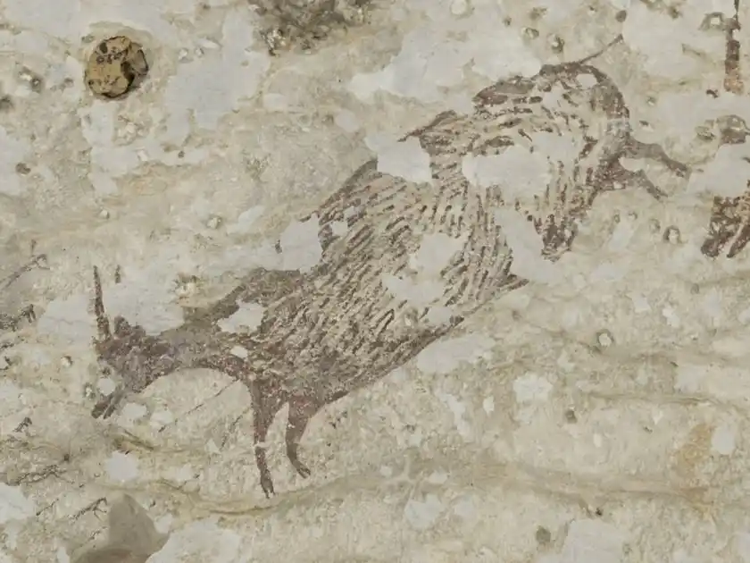 Descubren en Indonesia la pintura más antigua conocida de la humanidad