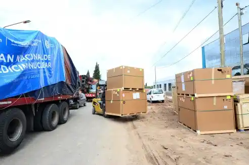 Llegó el equipamiento para el Centro de Medicina Nuclear de Entre Ríos