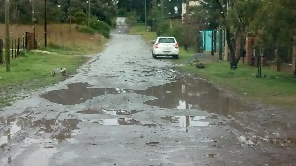 El estado de las calles en La Elena
