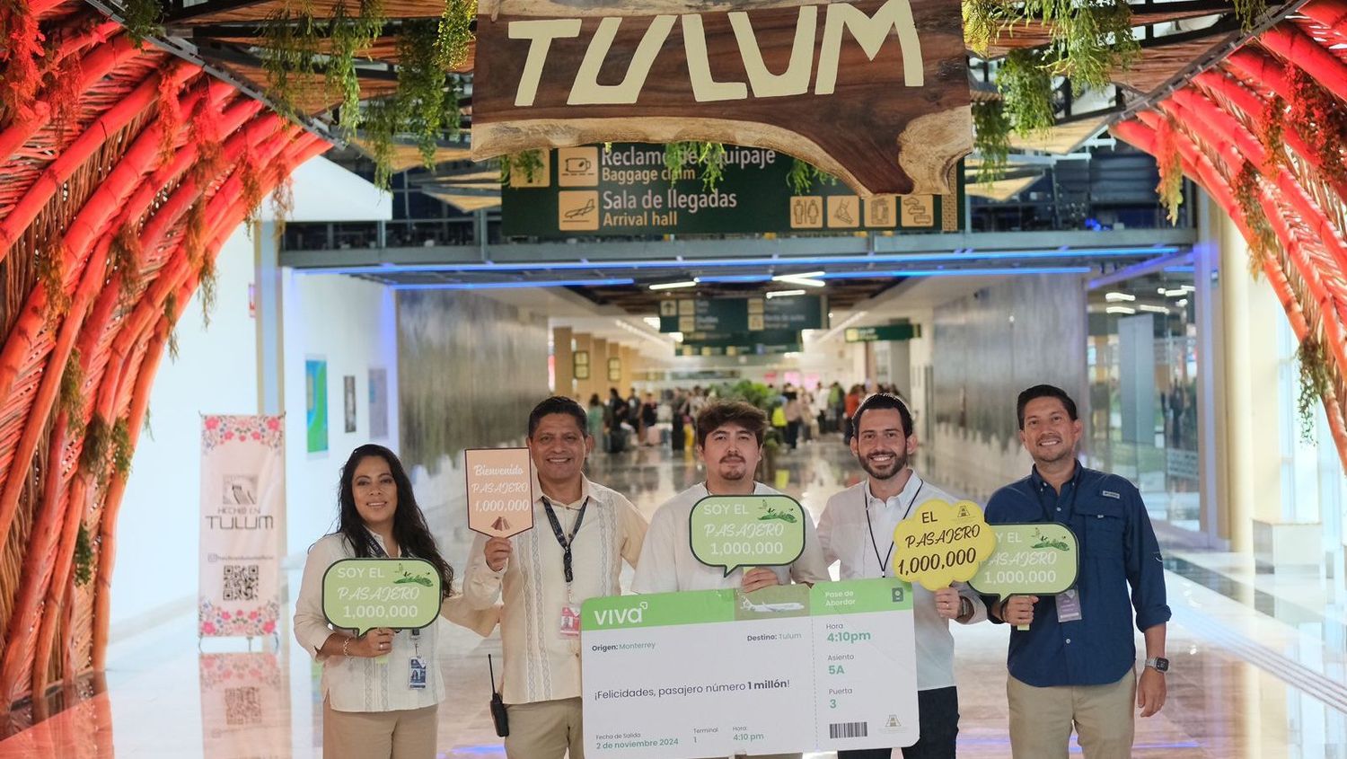 Antes de lo previsto: el Aeropuerto Internacional de Tulum supera el millón de pasajeros