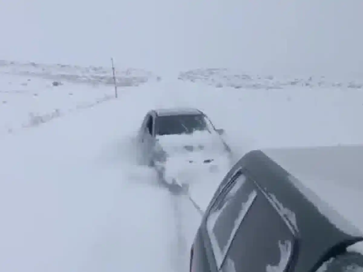 Rescataron a una pareja atrapada en una tormenta de nieve