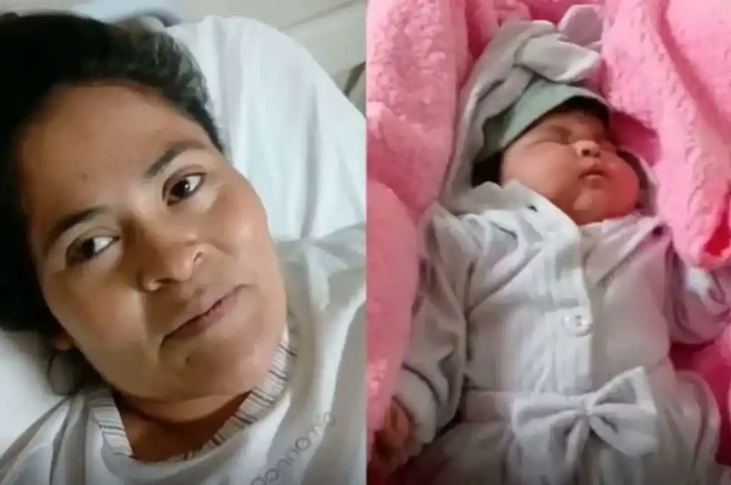Yohana fue mamá de una beba de 6.5 kilos