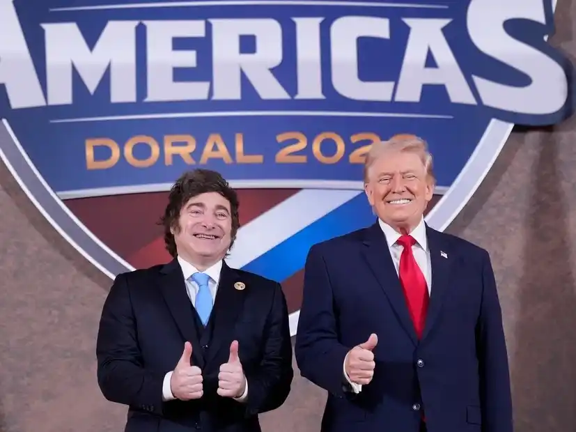 Milei participó de la cumbre "Escudo de las Américas" y ratificó su alianza con Trump