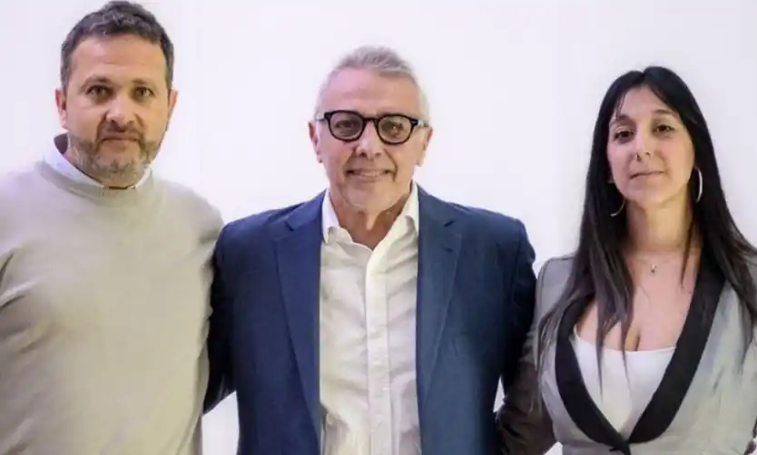 Estigarribia junto a Zamora y Albana Zoppolo, también candidata a concejal.