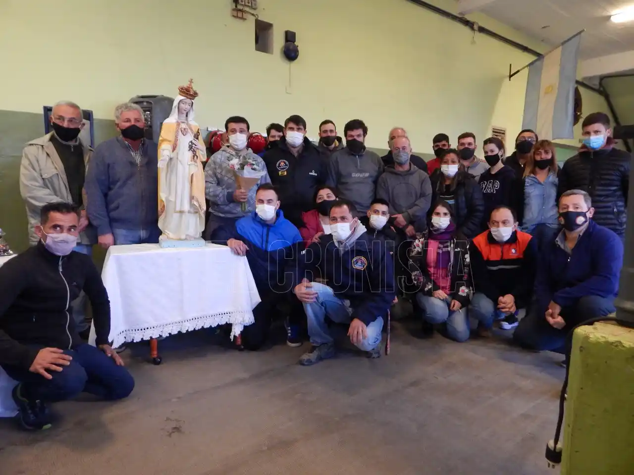 Ayer en Bomberos Voluntarios comenzó el triduo en honor a Nuestra Señora de la Merced