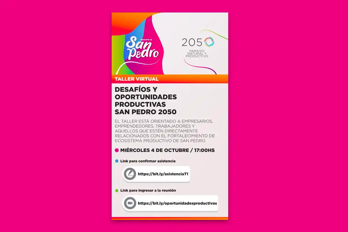 Primer taller del Plan Estratégico San Pedro 2050