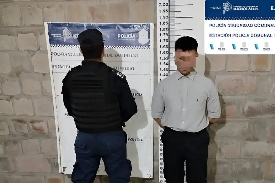 El aprehendido fue trasladado a la Comisaría.