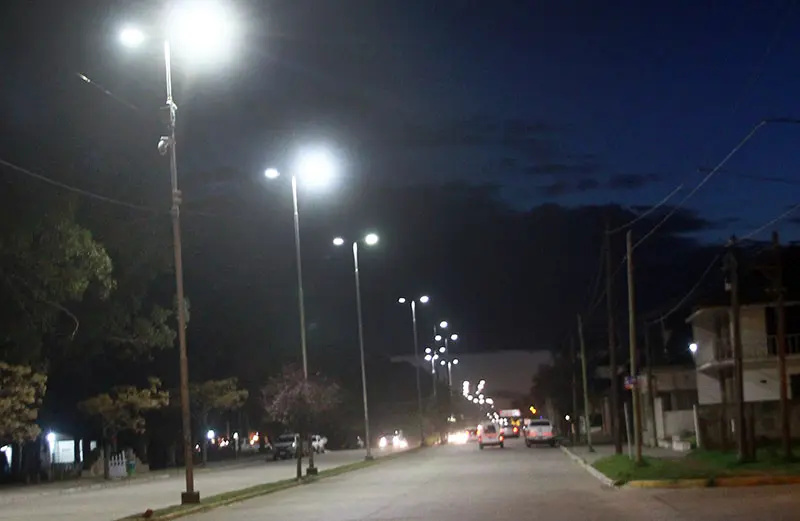 Luminarias. Se puso en marcha el recambio