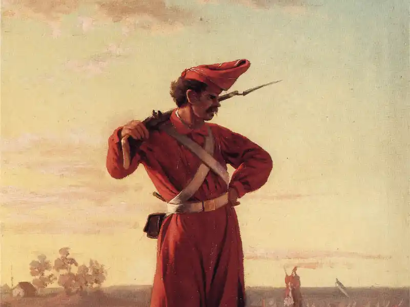 Mazorquero, óleo por Juan Manuel Blanes.