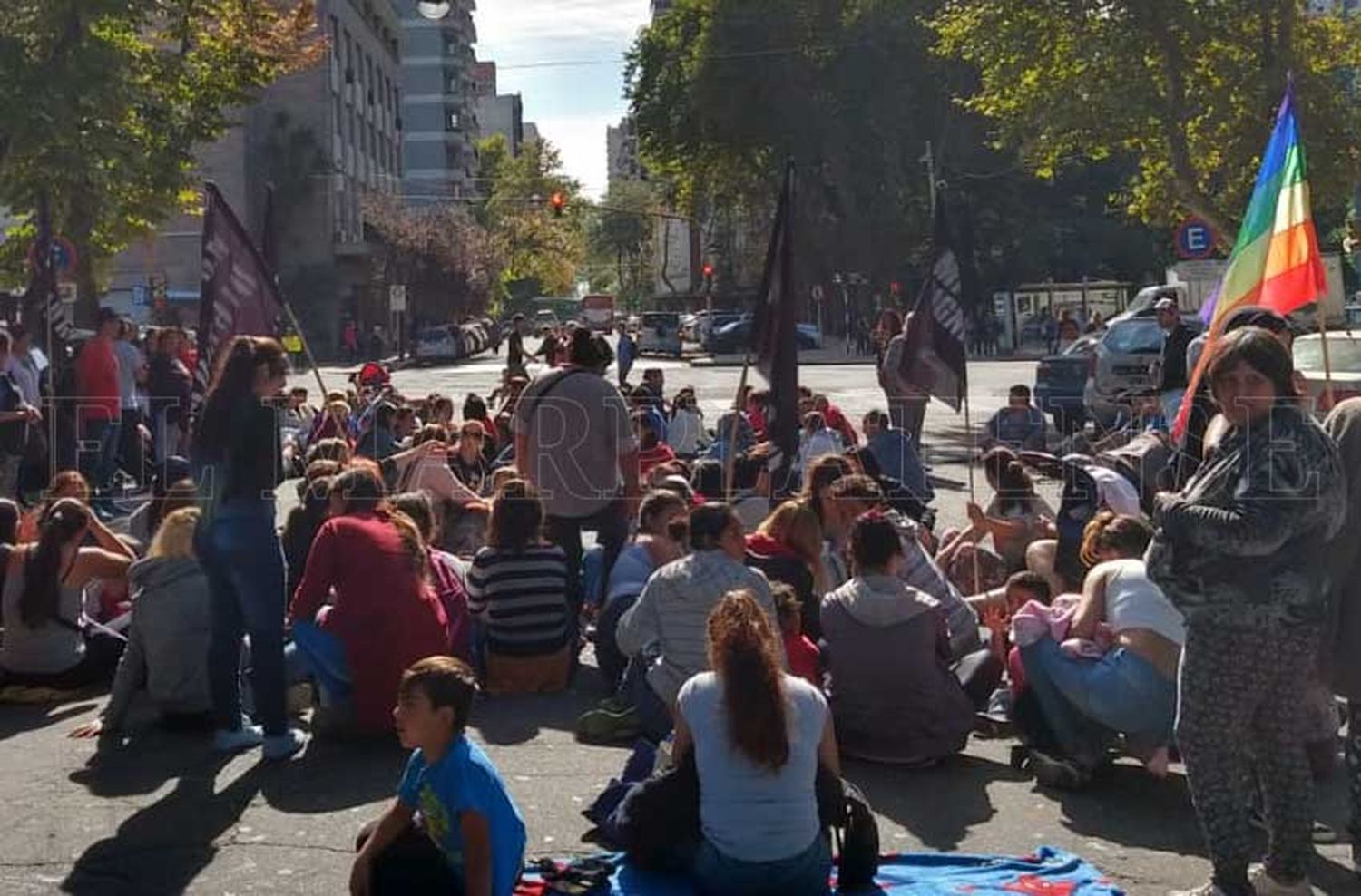 Realizaron un "frazadazo" por la situación del paraje San Francisco