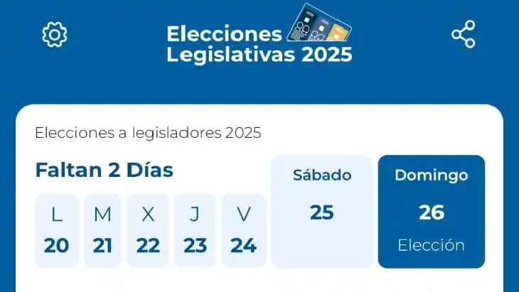 Ya está disponible la aplicación “Elecciones Legislativas 2025”