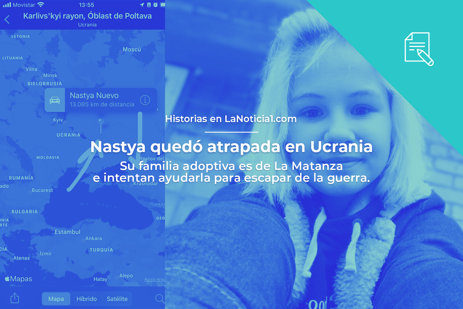 El drama de Nastya: Desde La Matanza su familia adoptiva intenta ayudarla a escapar de la guerra en Ucrania