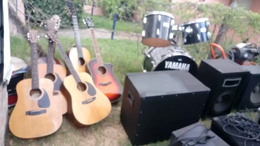 Incendio en un depósito