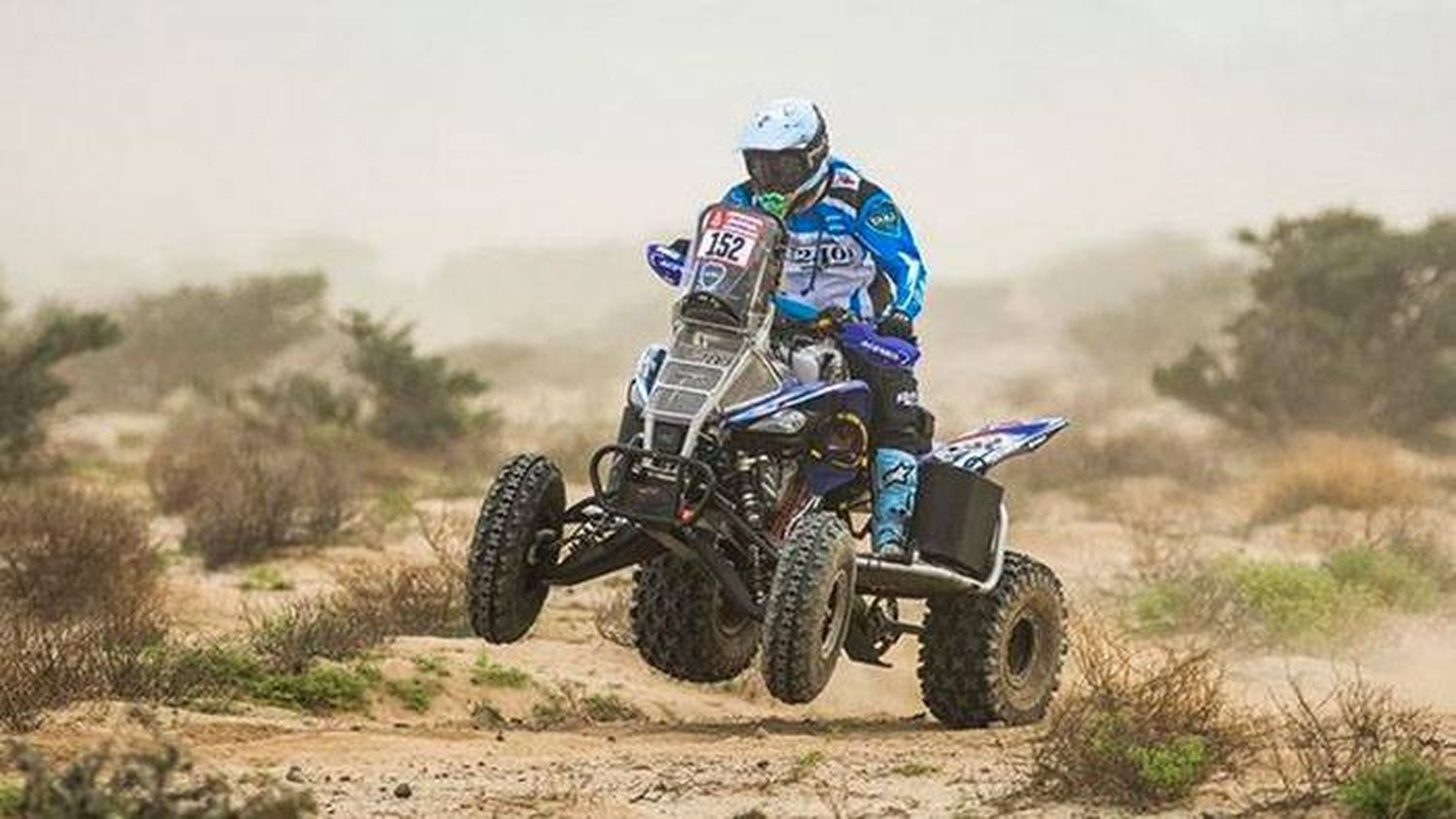 El argentino Andújar volvió a ganar una etapa  y es segundo en la general en cuatriciclos