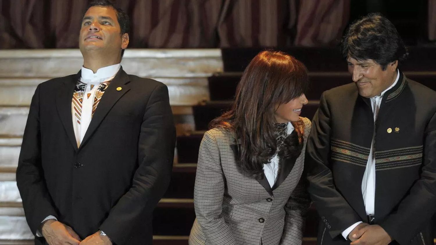 Evo Morales y Rafael Correa se solidarizaron con Cristina Kirchner